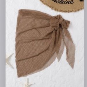 Shein mesh sarong tan